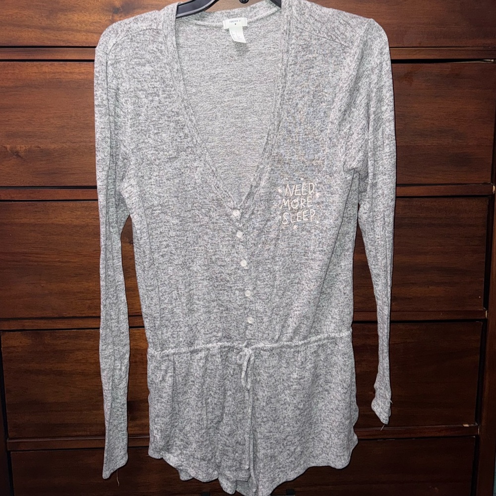 Forever 21 | Heather Grey Pajama Lounge Romper